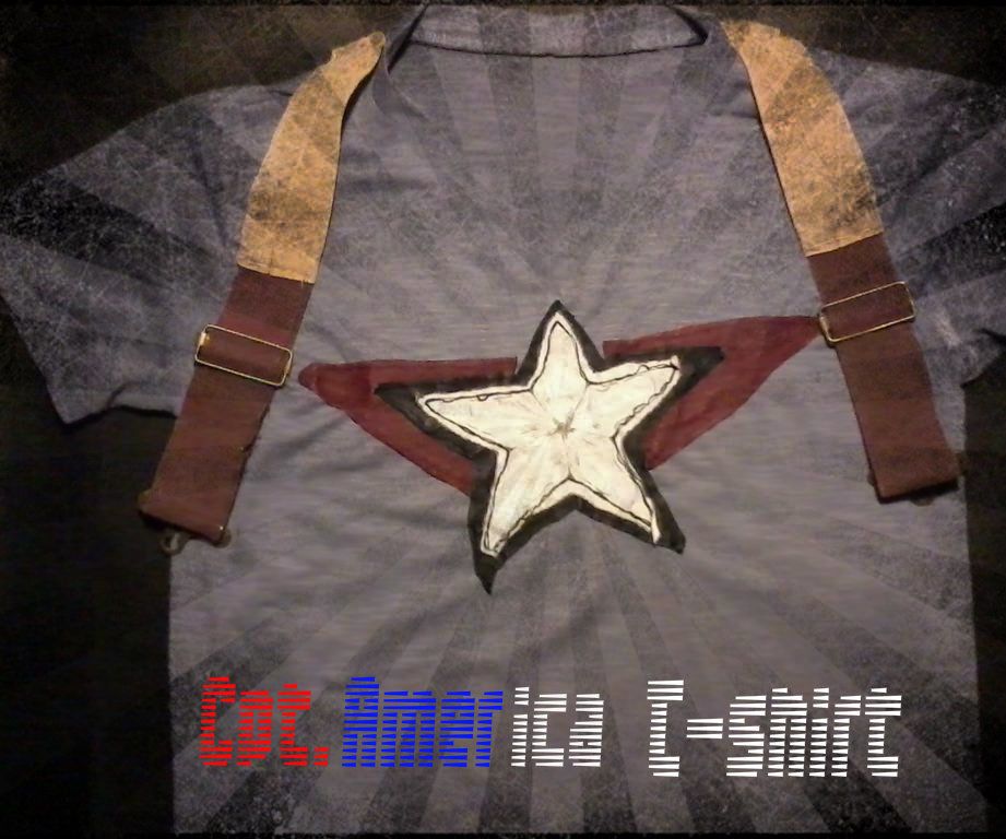 Cpt. America Inspired T-Shirt (from Old Shirts & Lether Garments))