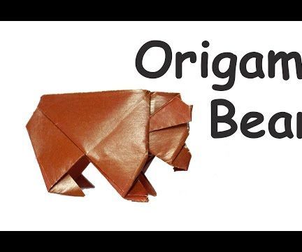 Diy Crafts  - Origami Easy Animals - BEAR / /  DIY Beauty and Easy