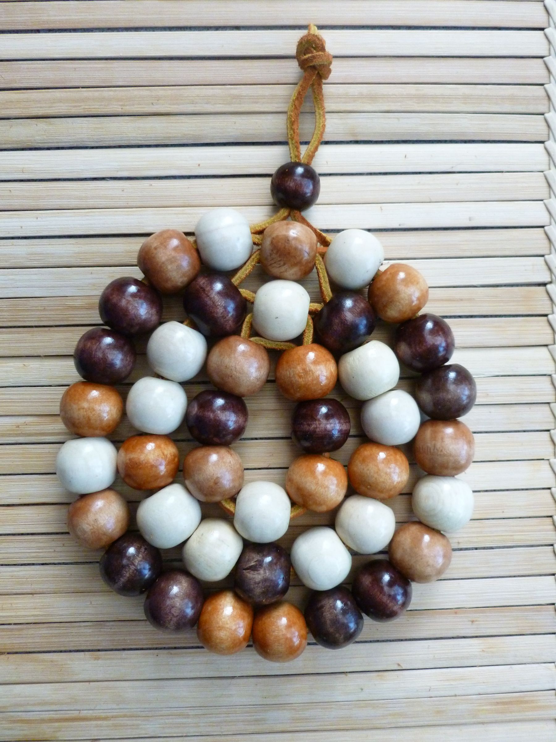 Wood Bead Trivet