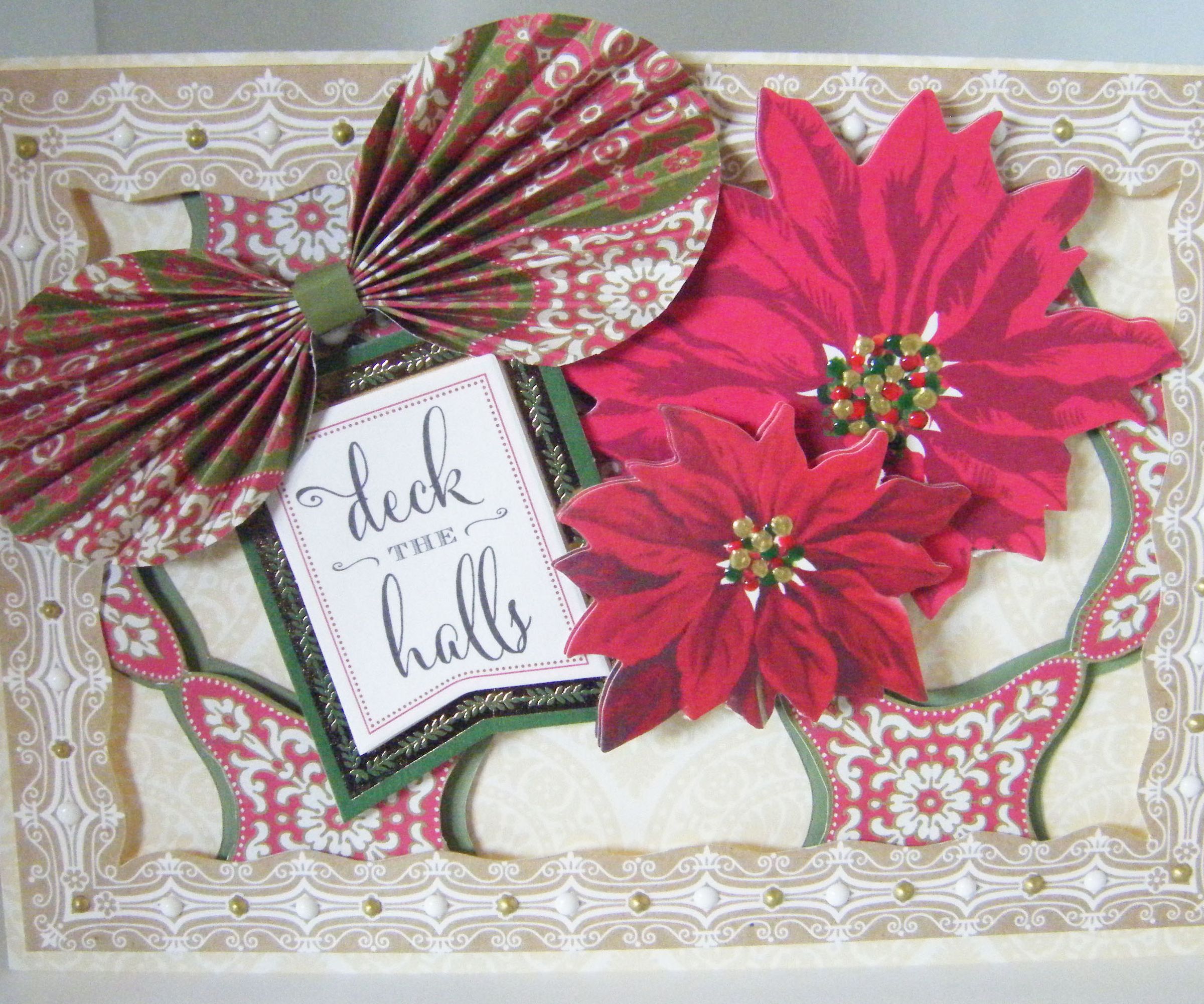 How to Make a Christmas Cut Out Poinsettia Card