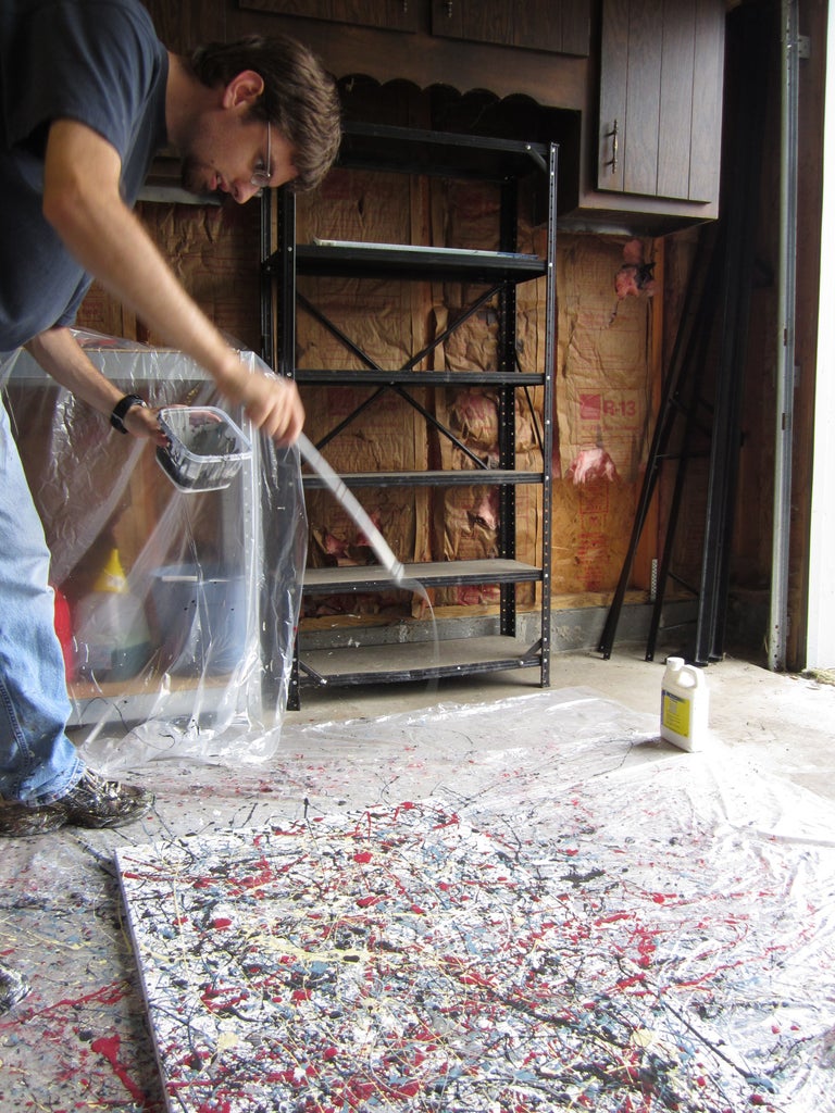 Make a Jackson Pollock Style Canvas Painting - Instructables