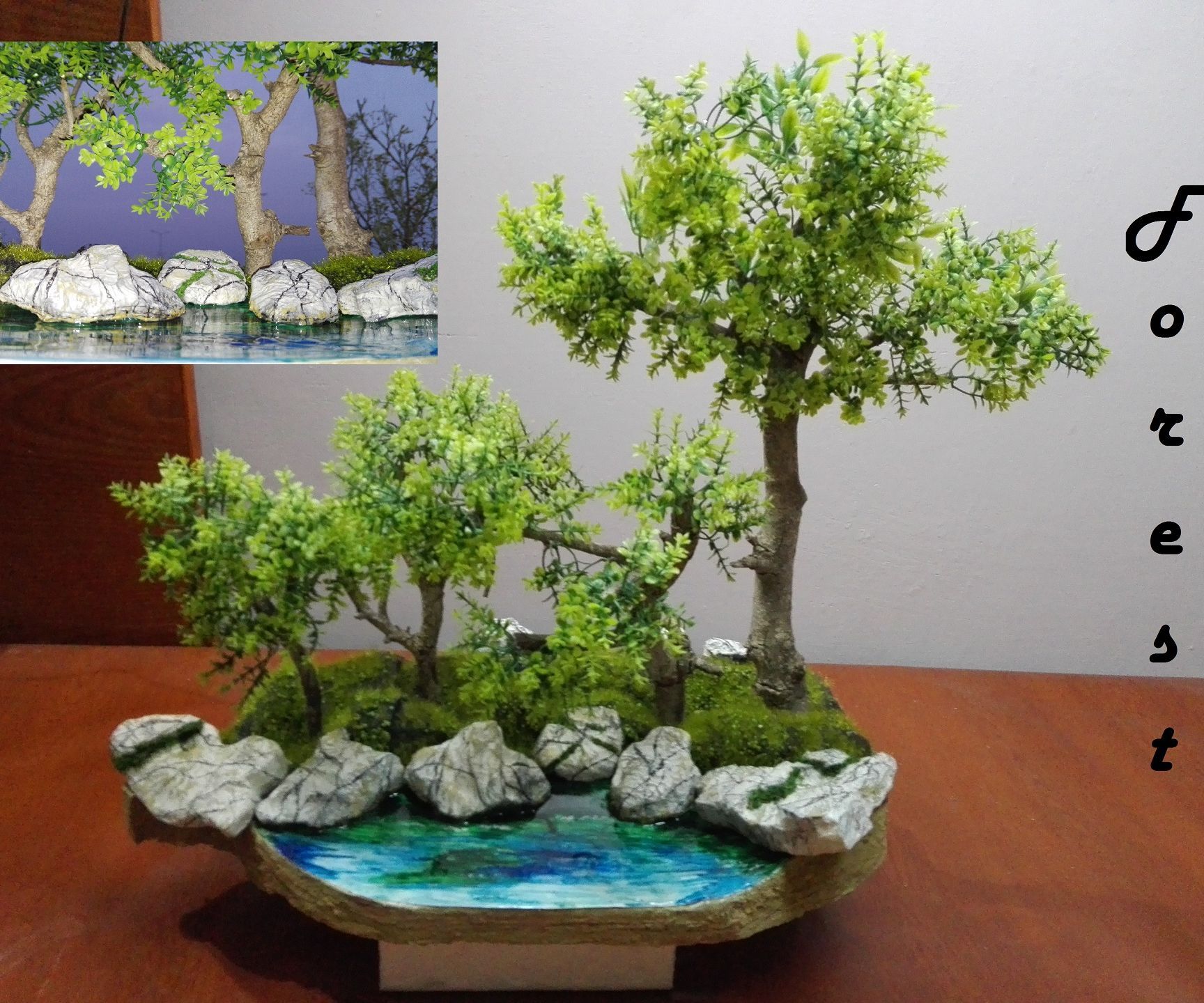 DIY Forest With Beautiful Pond