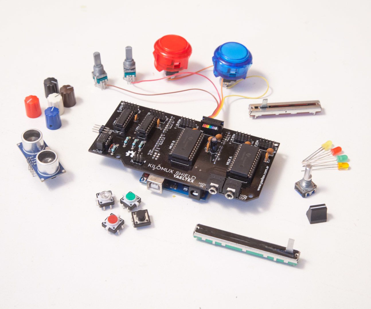 Soldadura Del Kilomux MIDI Shield Para Arduino