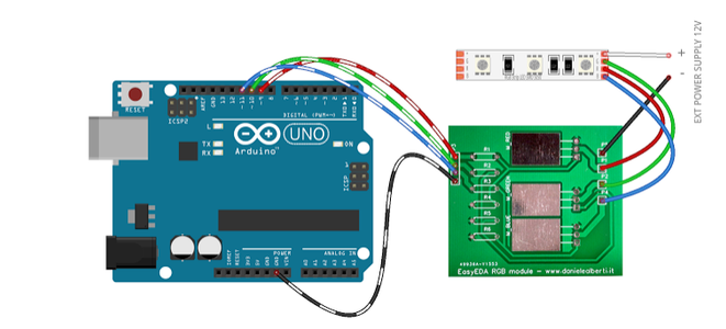 Connect It to the LED Strip and to Arduino