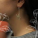 Calla Lily Silver Earrings!