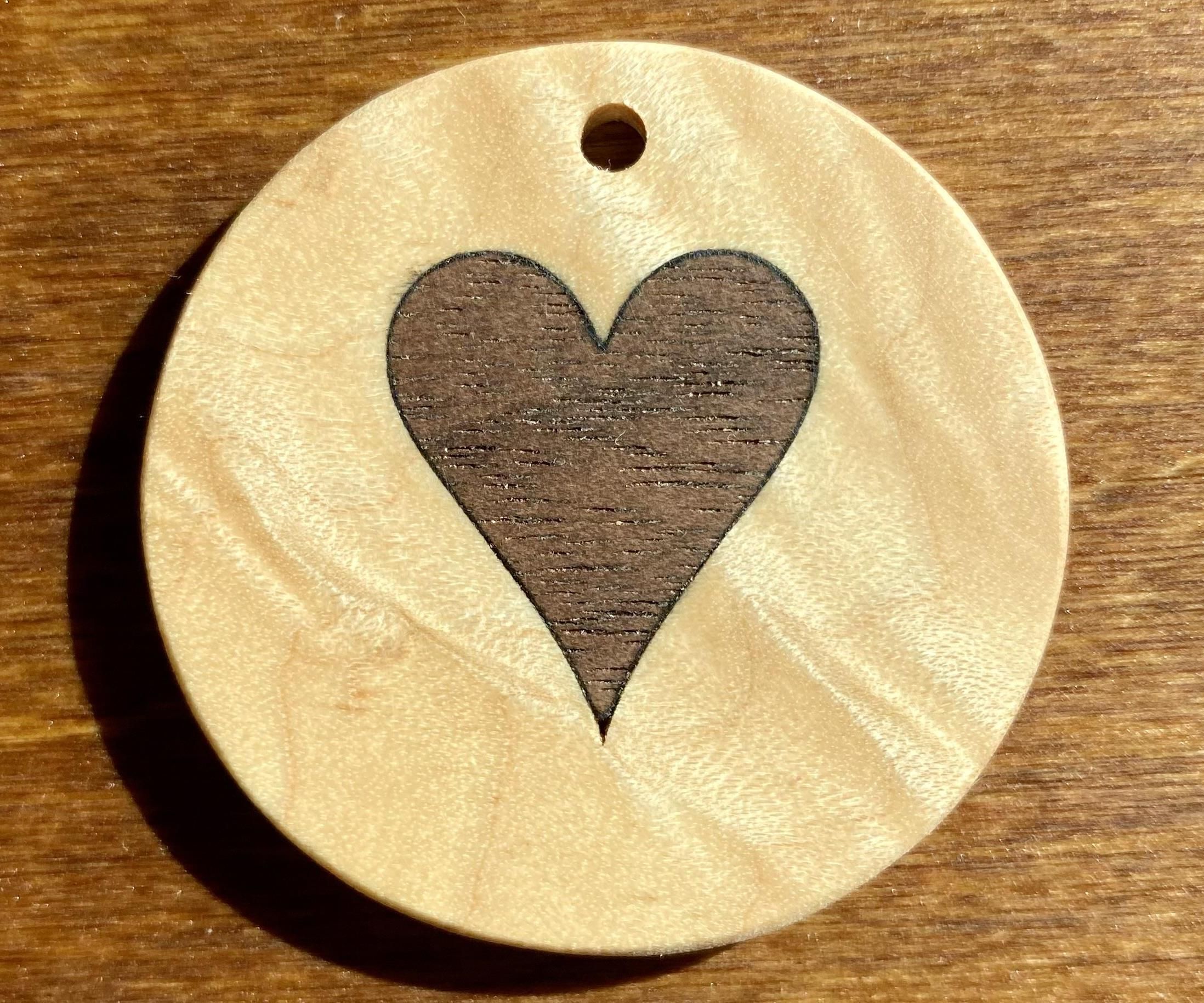 Inlayed Pendant Using a Laser Cutter