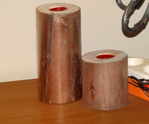 Handmade Wood Candlestick (tealight Holders)