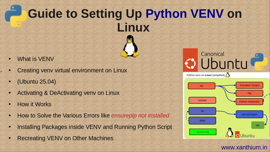Python Package Kernel Environment How to Setup and Configure Python VENV Virtual Environment on Ubuntu ...