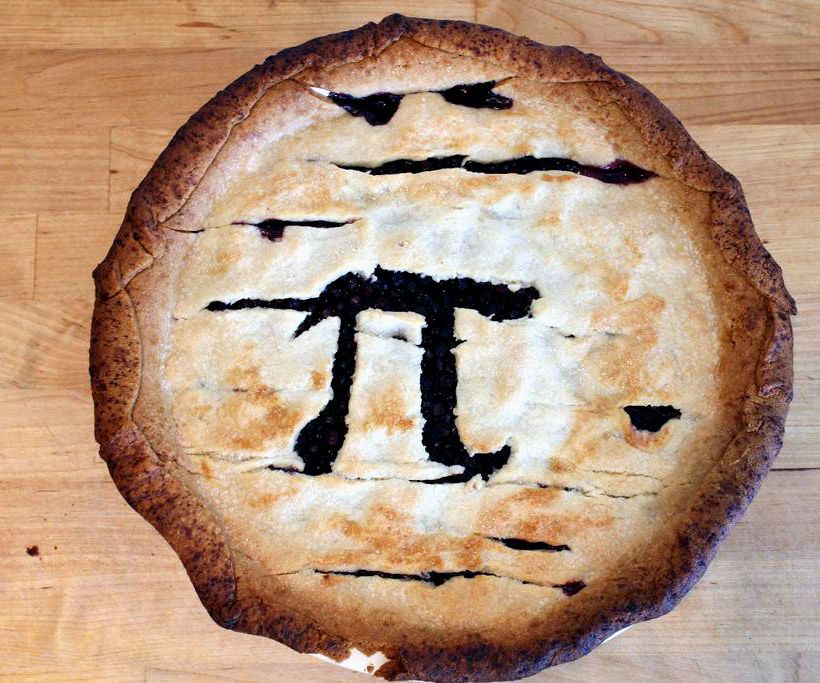 Pi Day Apple Blueberry Layer Pie