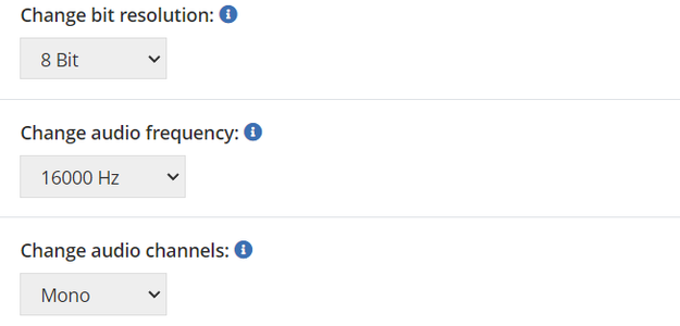 Converting Audio Files in Proper Format: