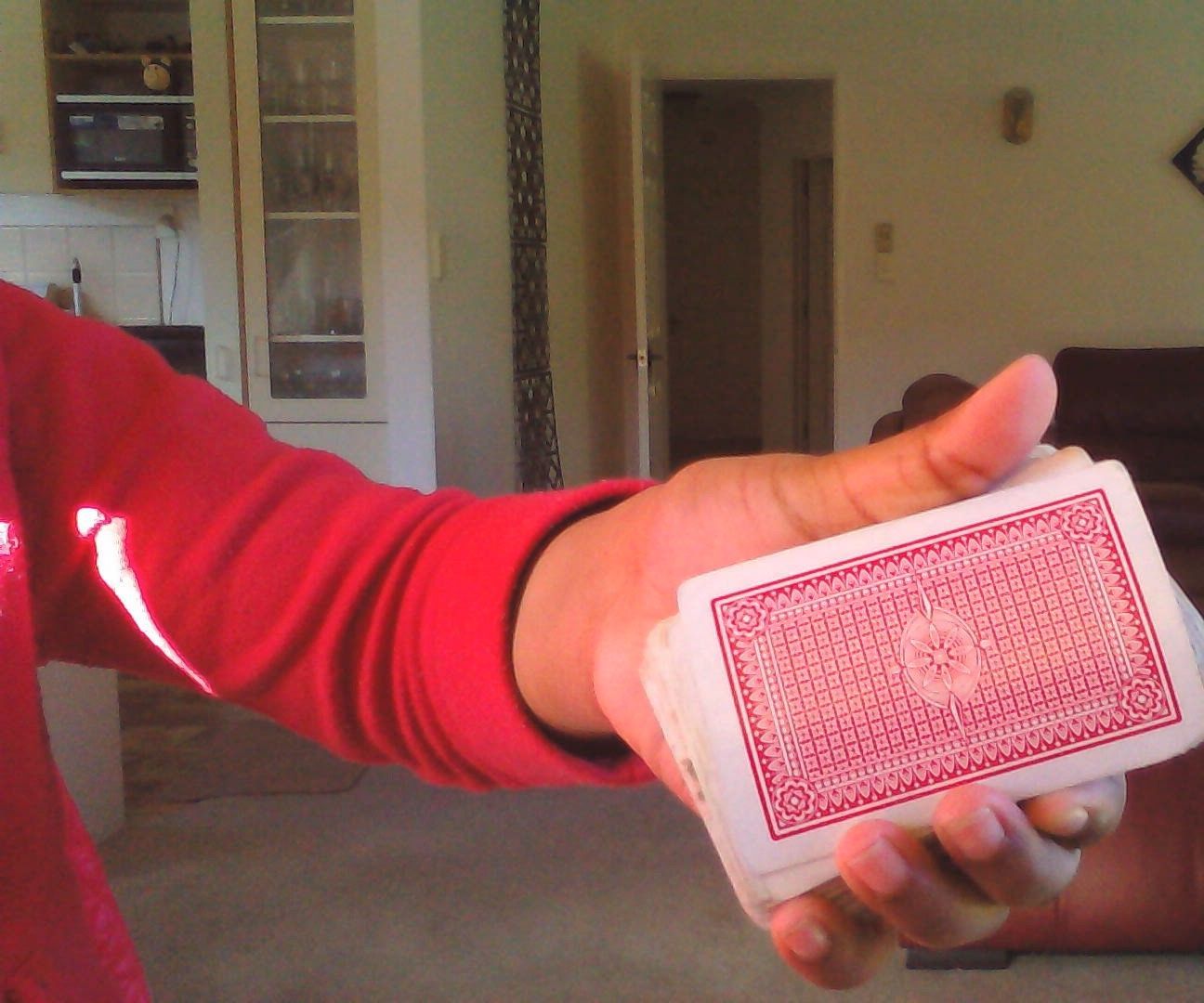 card peeking