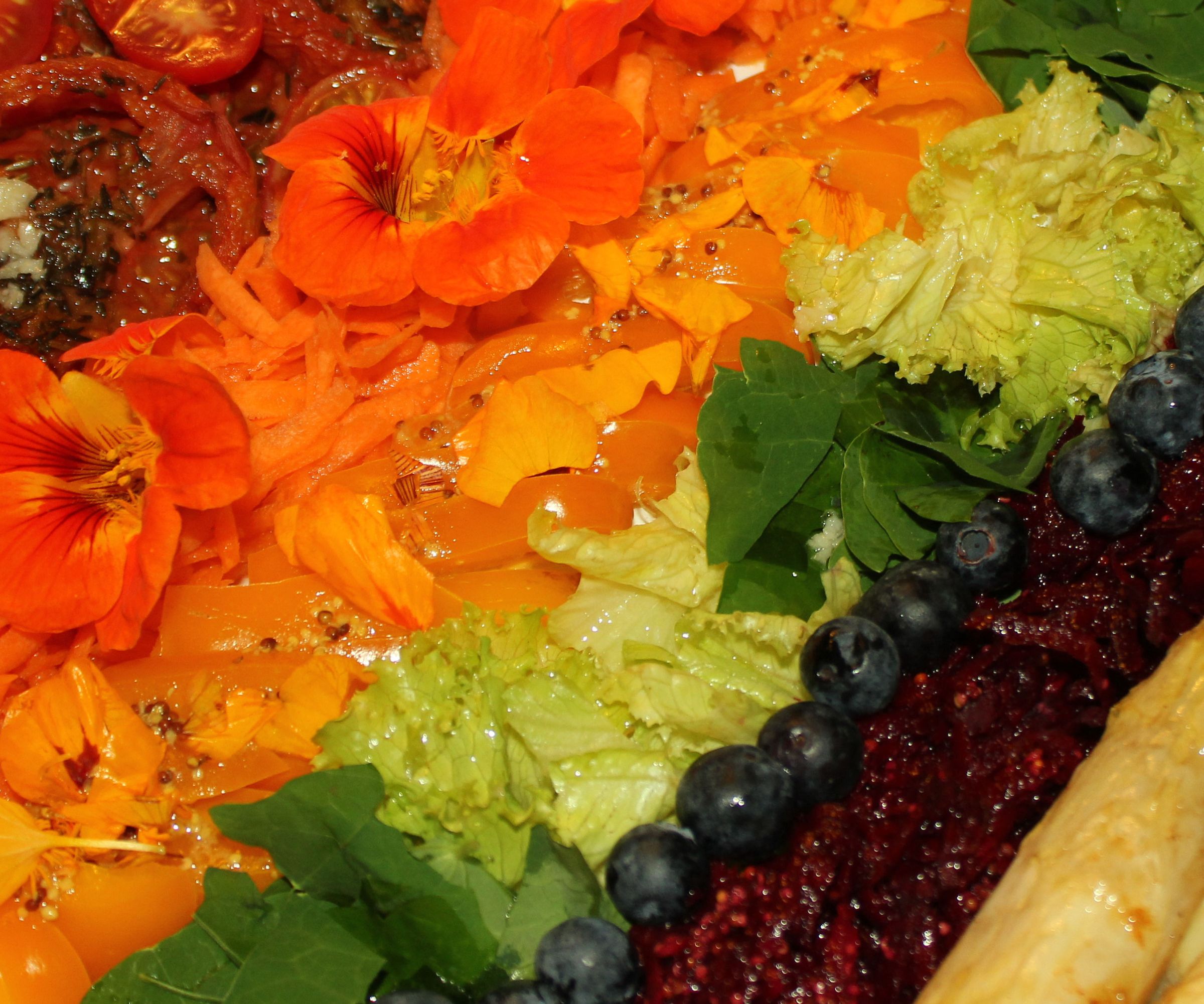 Rainbow Hors-d'oeuvre for Two - Colourful, Delicious and Highly Nutritious