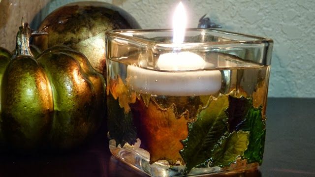 DIY Fall Candle Holder