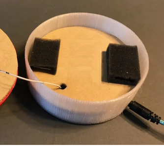 Mount Foam Button and Foam Spacers With Hot Glue