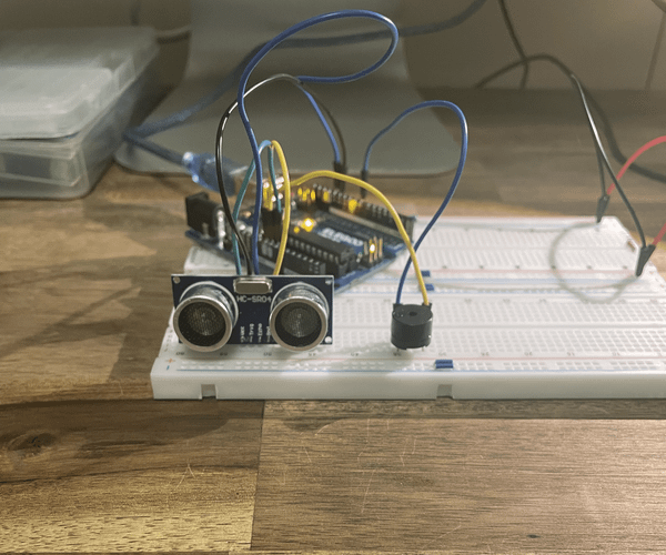 Ultrasonic Sensor With Buzzer