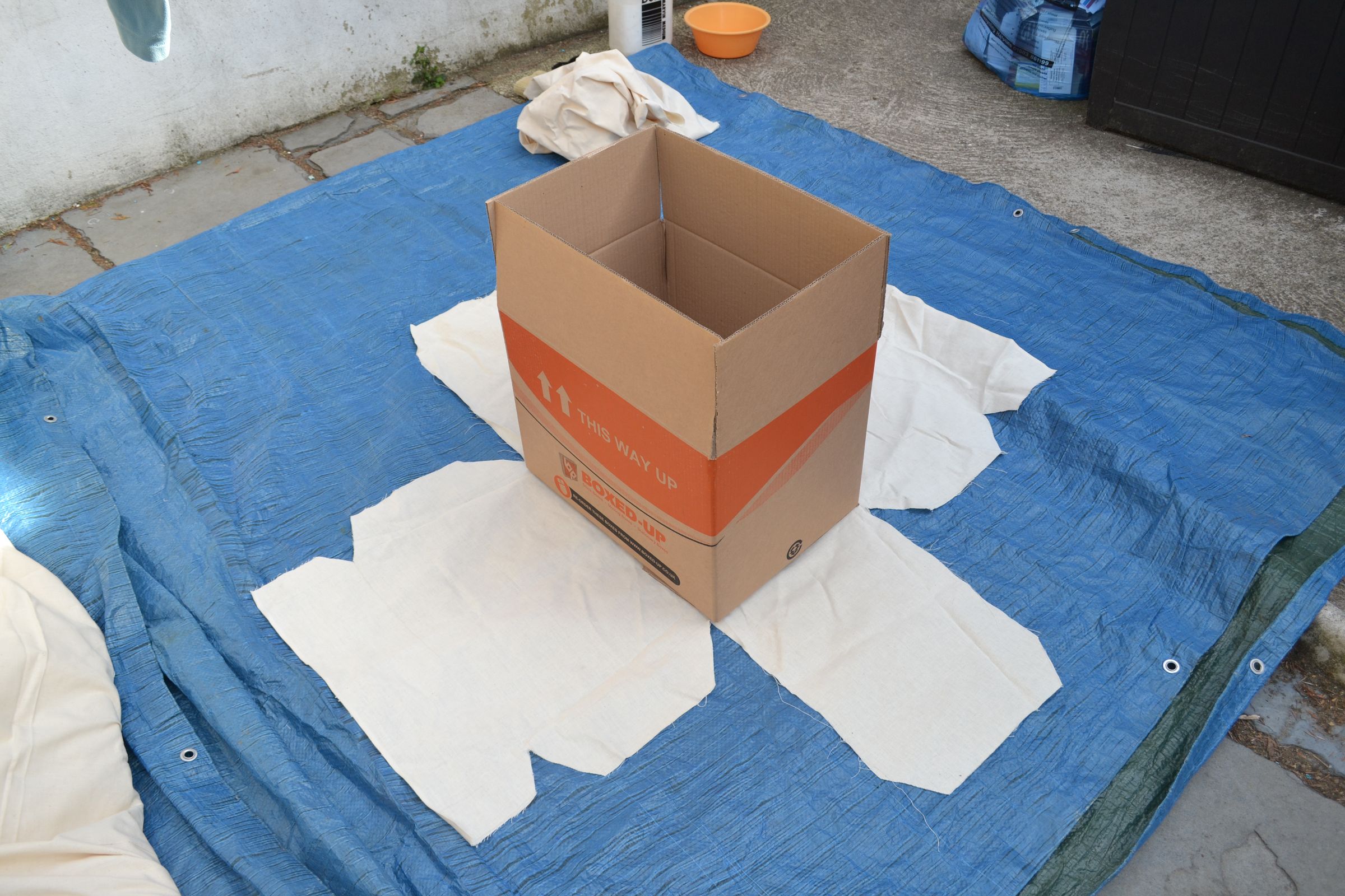Invue Cardboard Box Canvas Re-inforced Cardboard Storage Box : 5 Steps (with Pictures ...