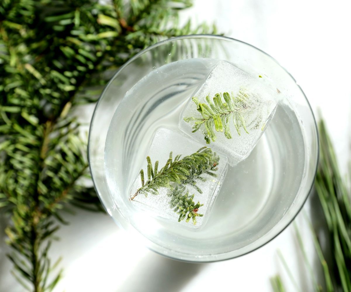 Pine Sprig Ice Cubes