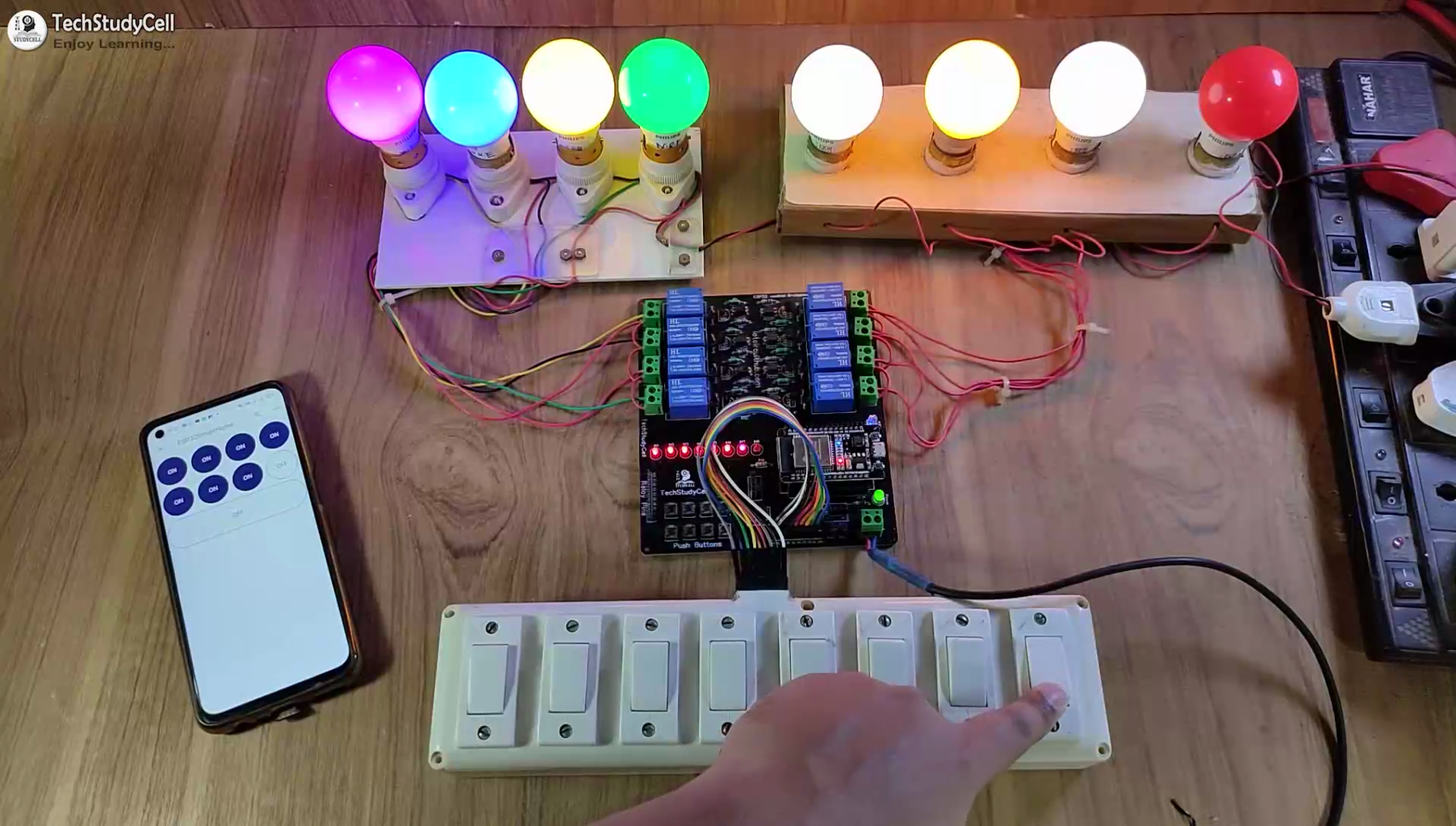 Home Automation Project Using Blynk ESP32 | IoT Projects 2021 : 16 ...