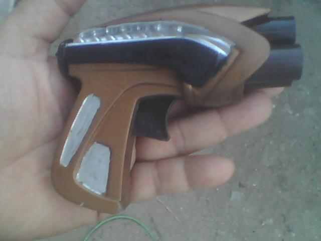 Bronze and Black Toy Dart Gun