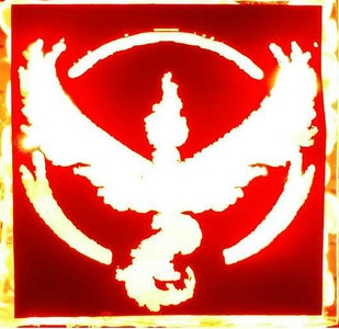 Team Valor Light Up Badge for Pokemon GO