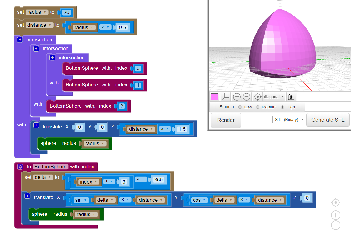 Coding a Solid of Constant Width : 4 Steps - Instructables