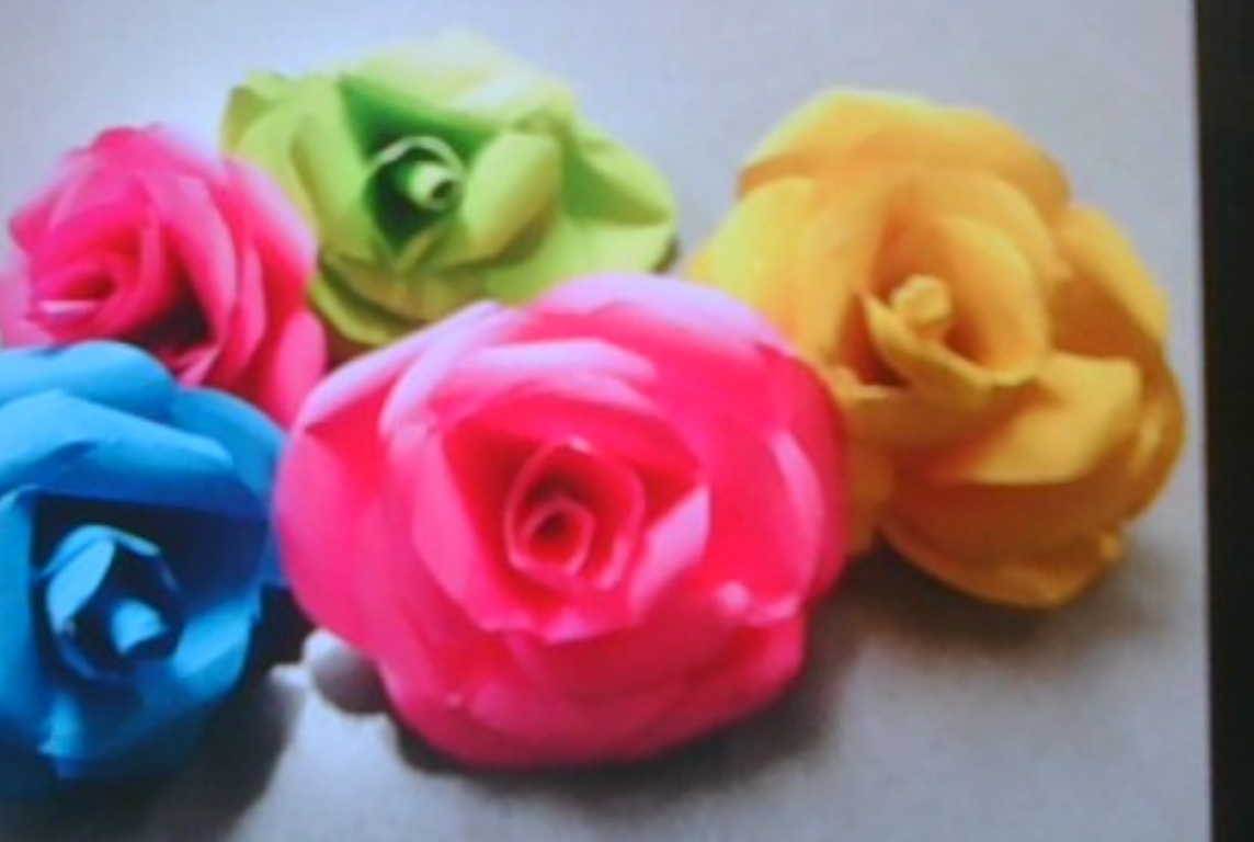 Quick and Easy to Make Paper Roses!!
