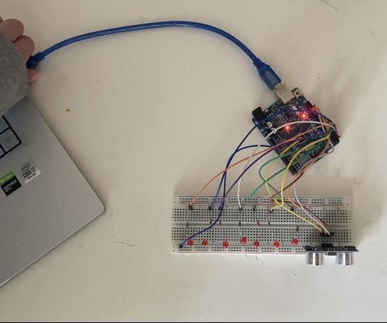 Arduino Ultrasonic Sensor HC-sr04 Led + Bookshelf Light Project