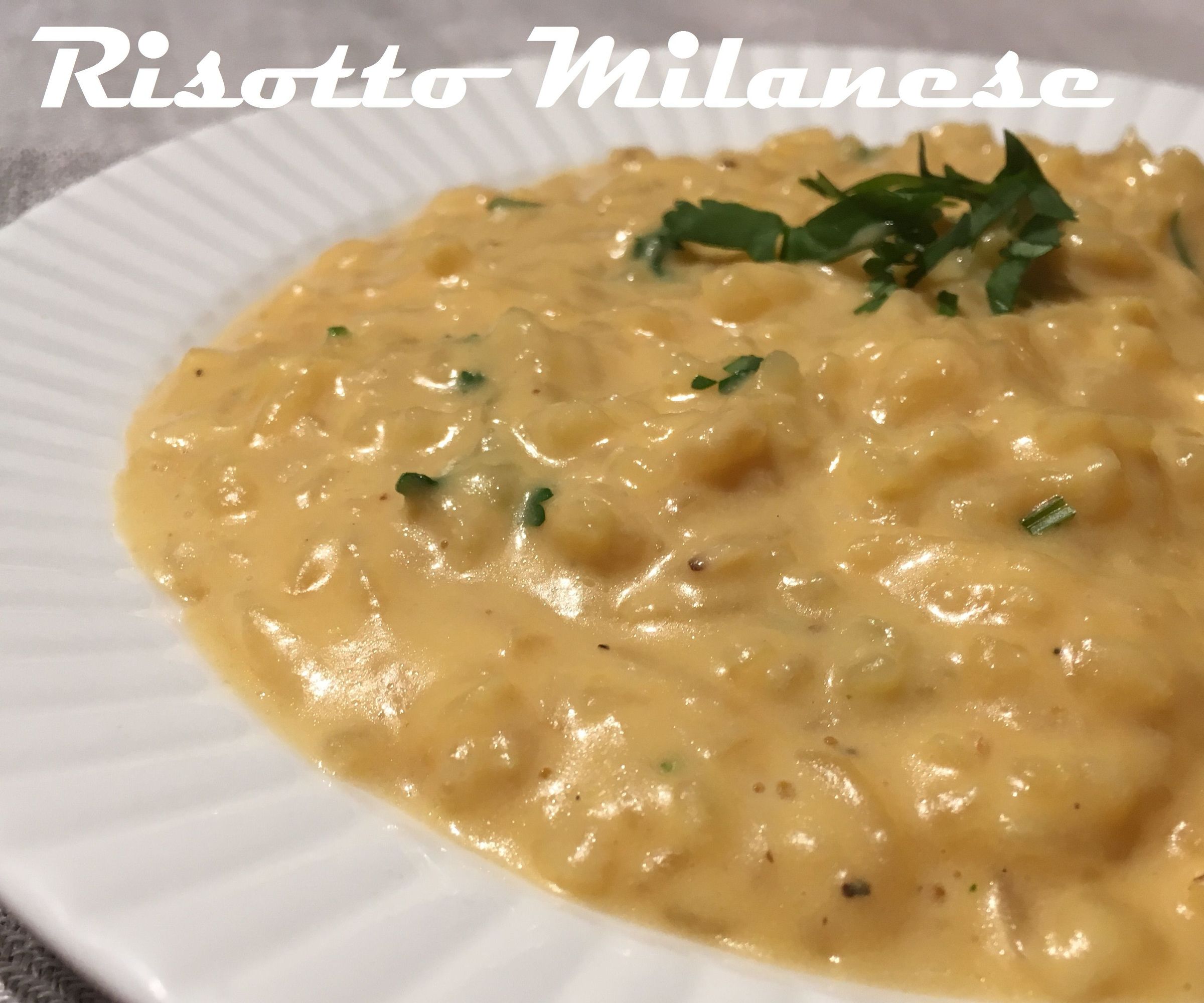 Risotto Milanese - Classic Preparation With Saffron