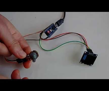 Arduino Nano: Simple SSD1306 I2C OLED Analog Display With Visuino