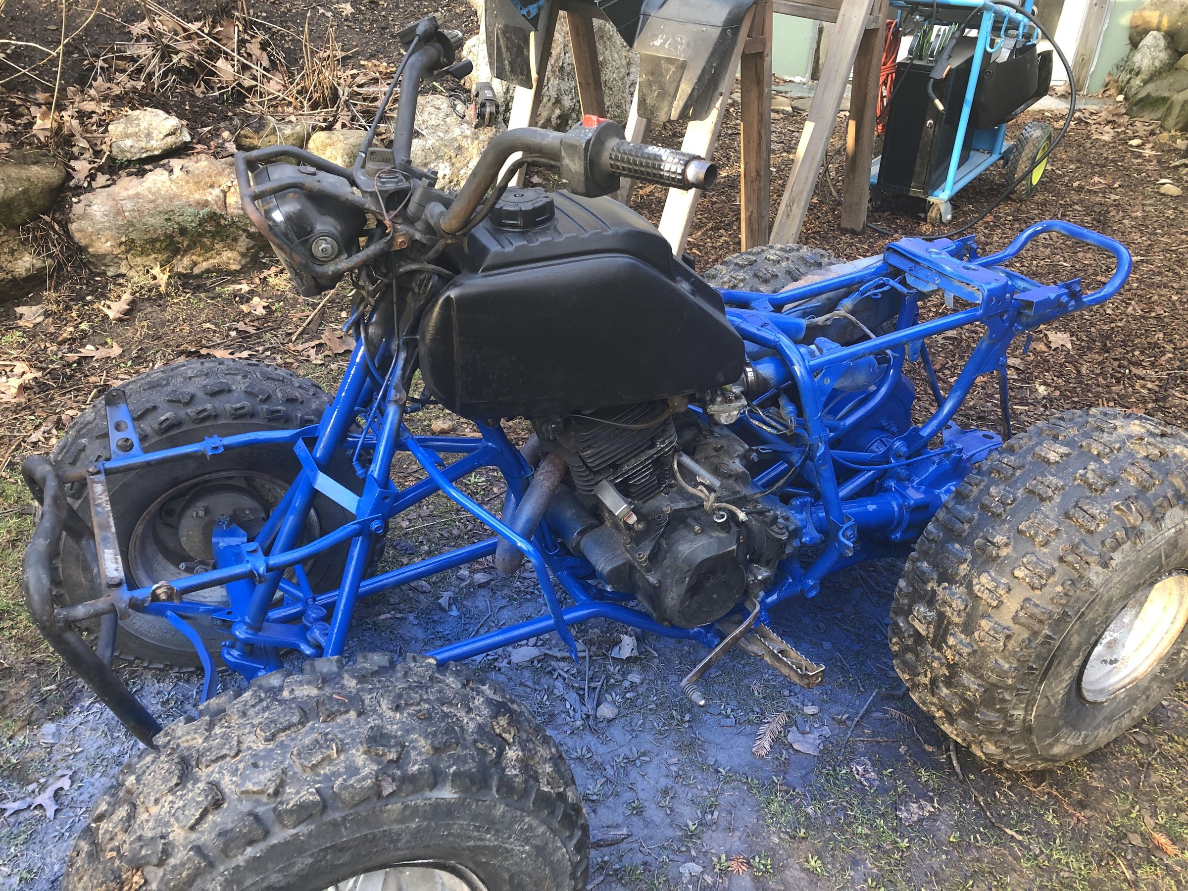 A 400 Quad Rebuilding a 240 1985 Yamaha Moto 4 Four Wheeler on the