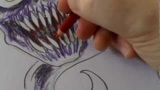 How to Draw a Horror Skull Tattoo