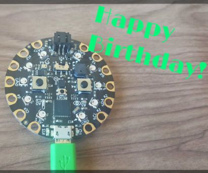 Happy Birthday Song Using Circuit Playground