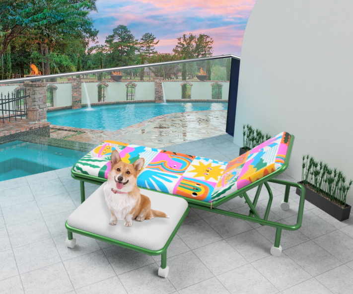 Outdoor Lounge Chair for You and Your Dog
