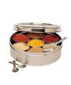 Indian Masala Dabba, Spice Tiffin, Spice Box
