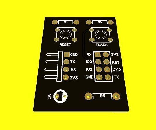 ESP01 Programming Printed Circuit Board