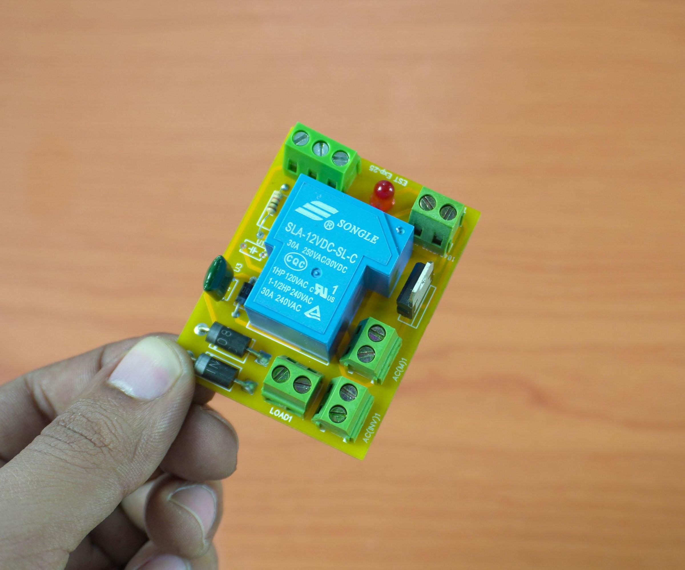 🔌 DIY Automatic AC Changeover for 500W–1000W Inverter