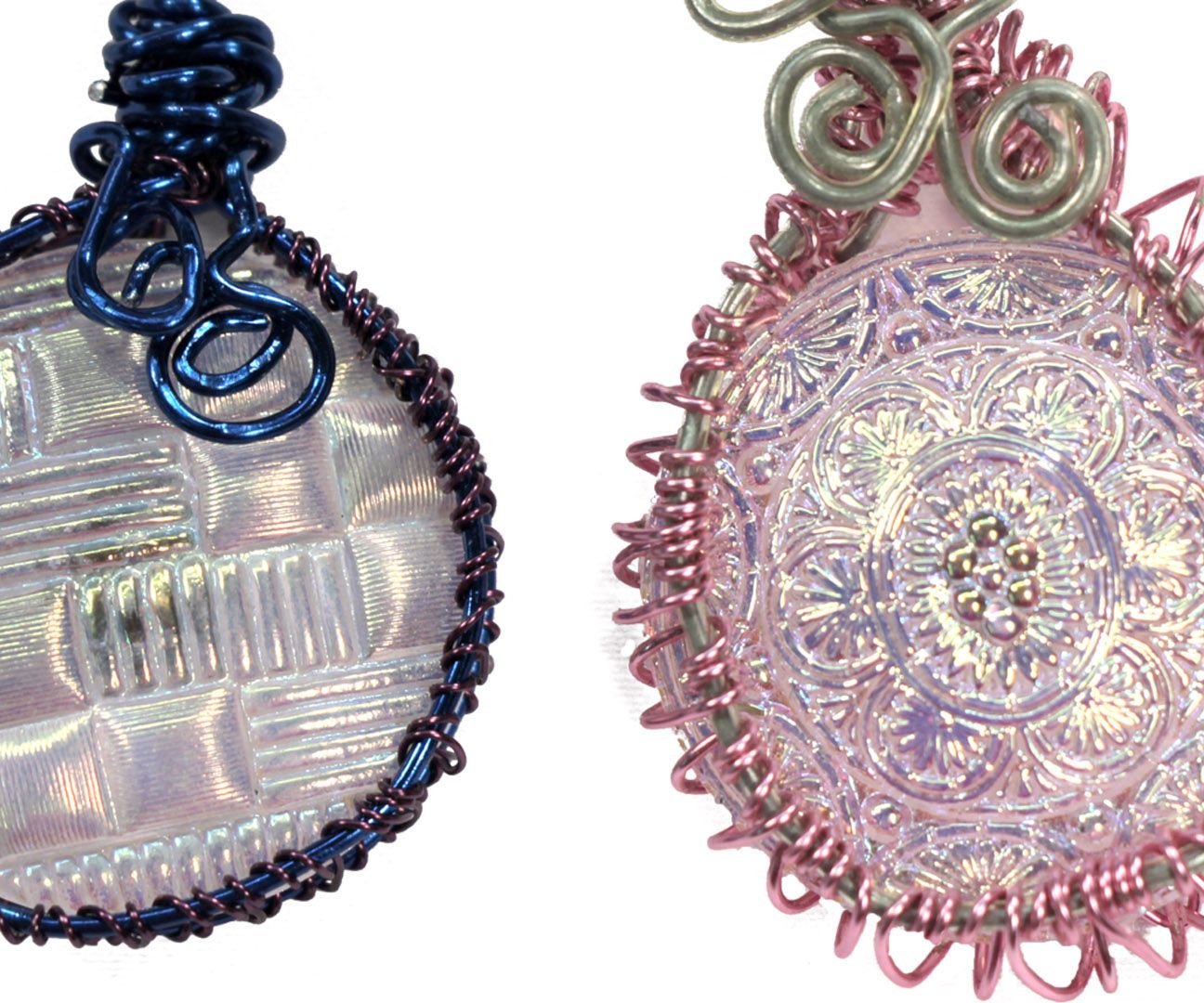  Wire Wrapped Button Bezel Pendant Tutorial