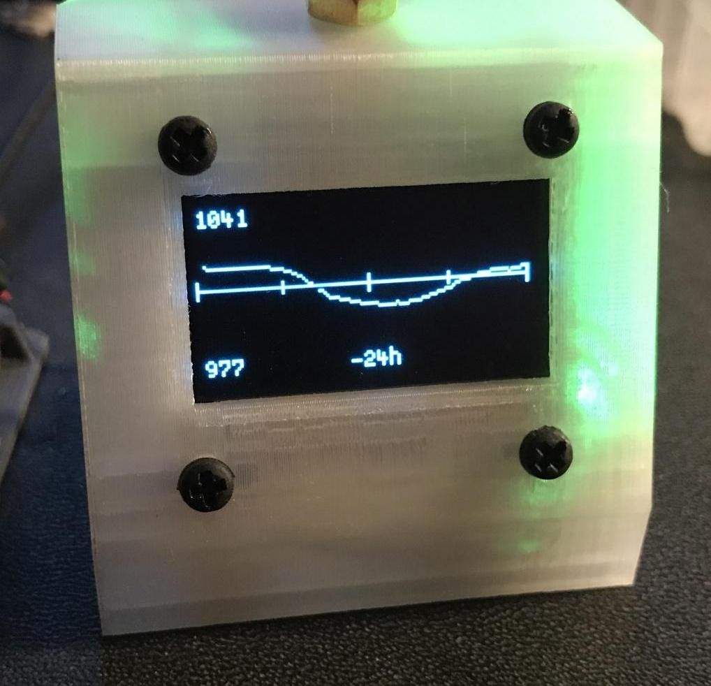 OLED Graphing Barometer