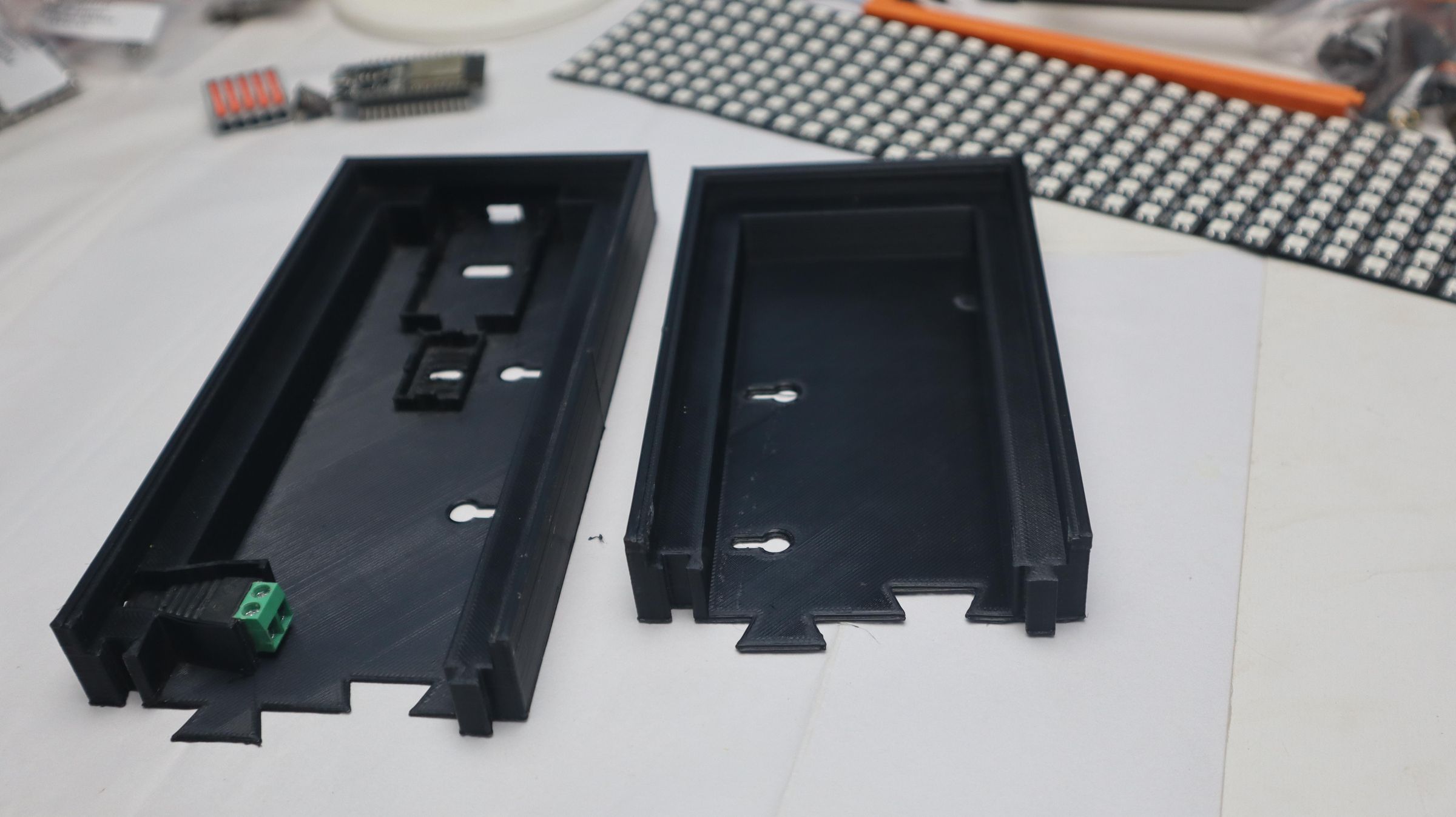 3D Printing the 8×32 LED Matrix Frame