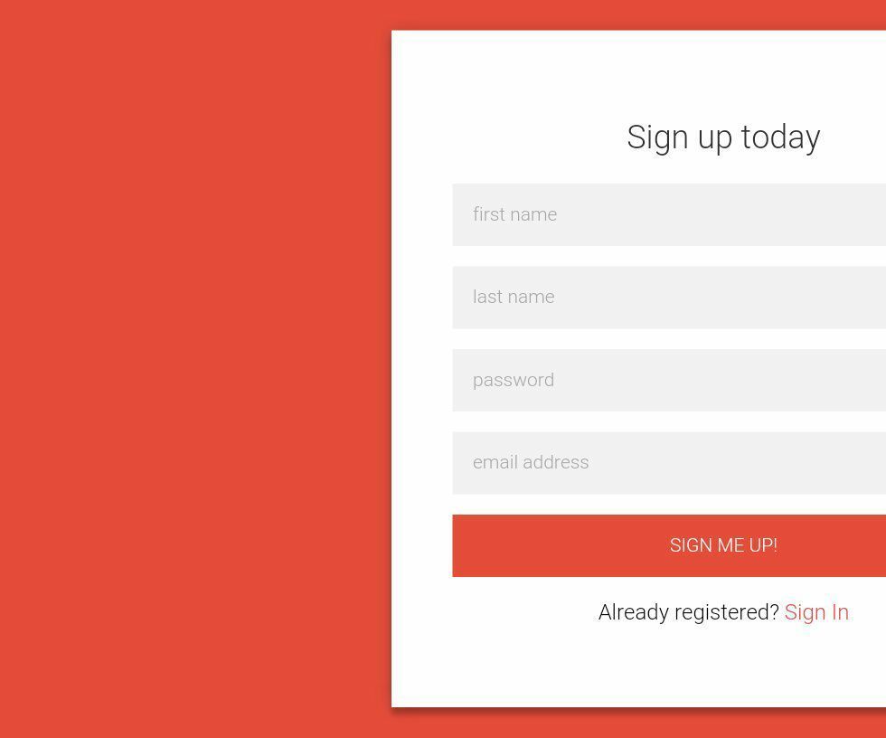 How to Webdesign - Flat Login Form