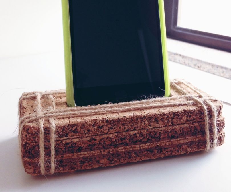 Cork Board Phone Dock