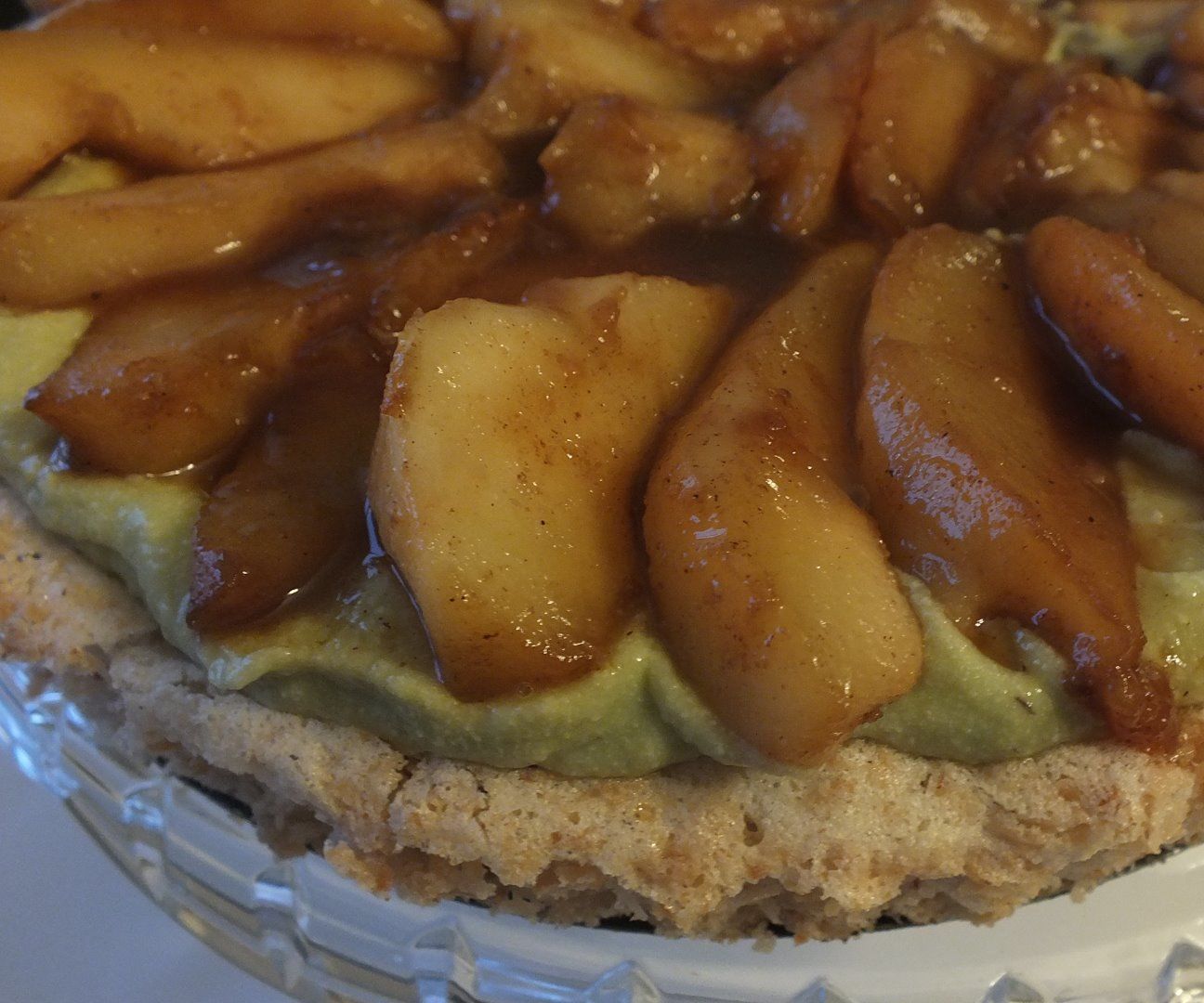 Macaroon Key Lime Avocado Pear Torte