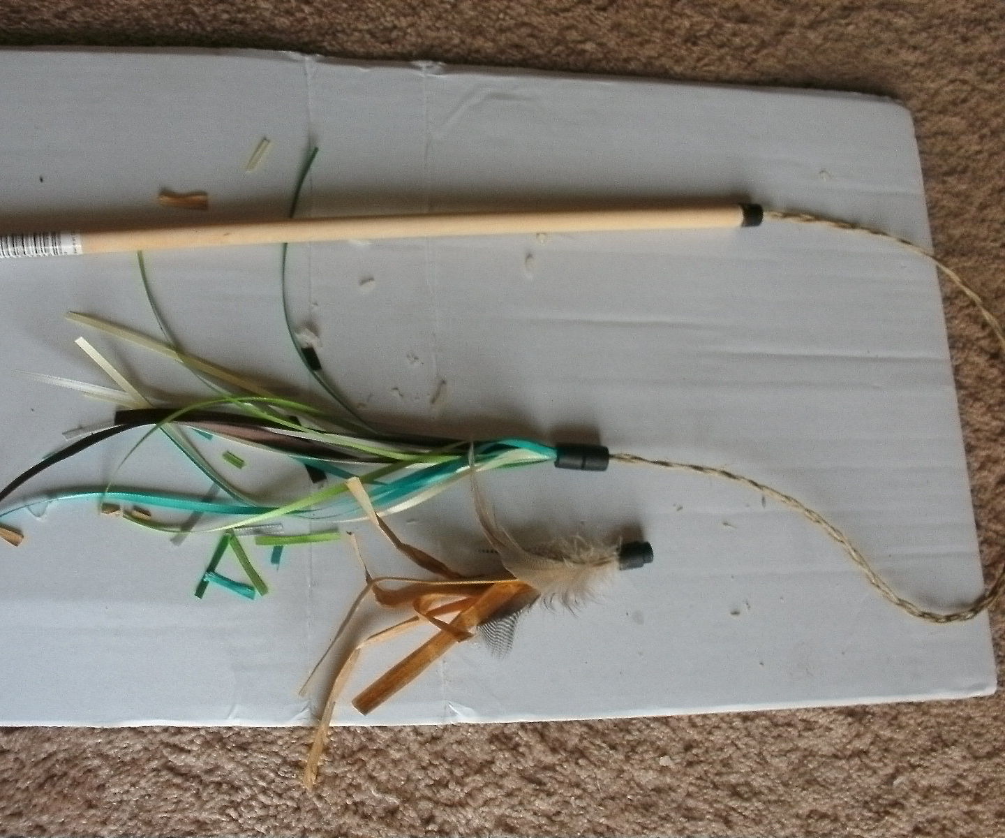 Interchangeable/breakaway Fishing Lure Cat Toy