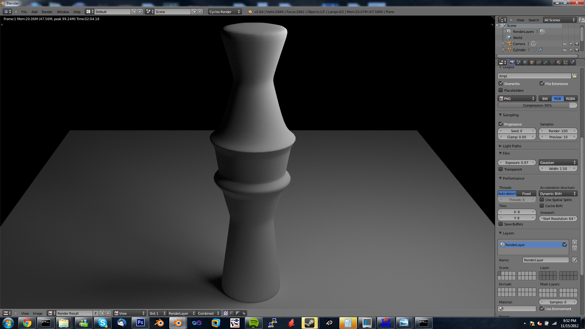 Modeling tubular objects in Blender 3D with subdivision