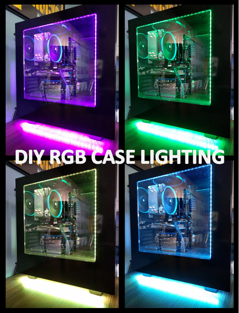 Led strip pc deals case