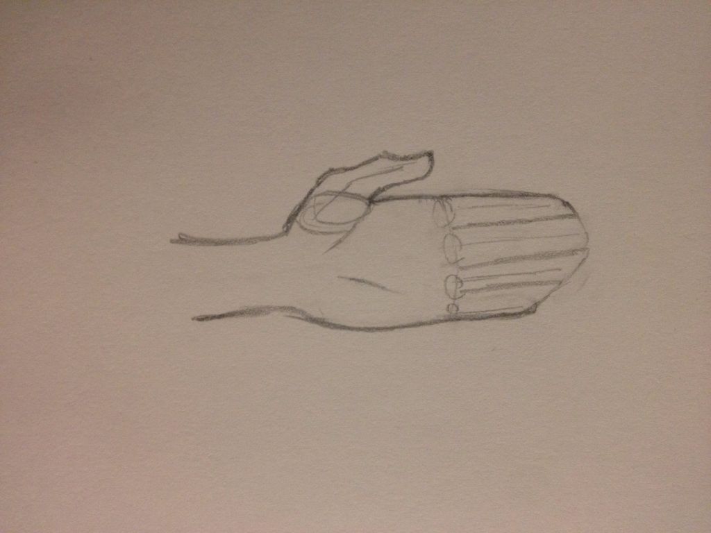 Left Hand Simple How To Draw A Left Hand Step By Step