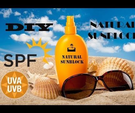 DIY: Natural SUNblock Lotion