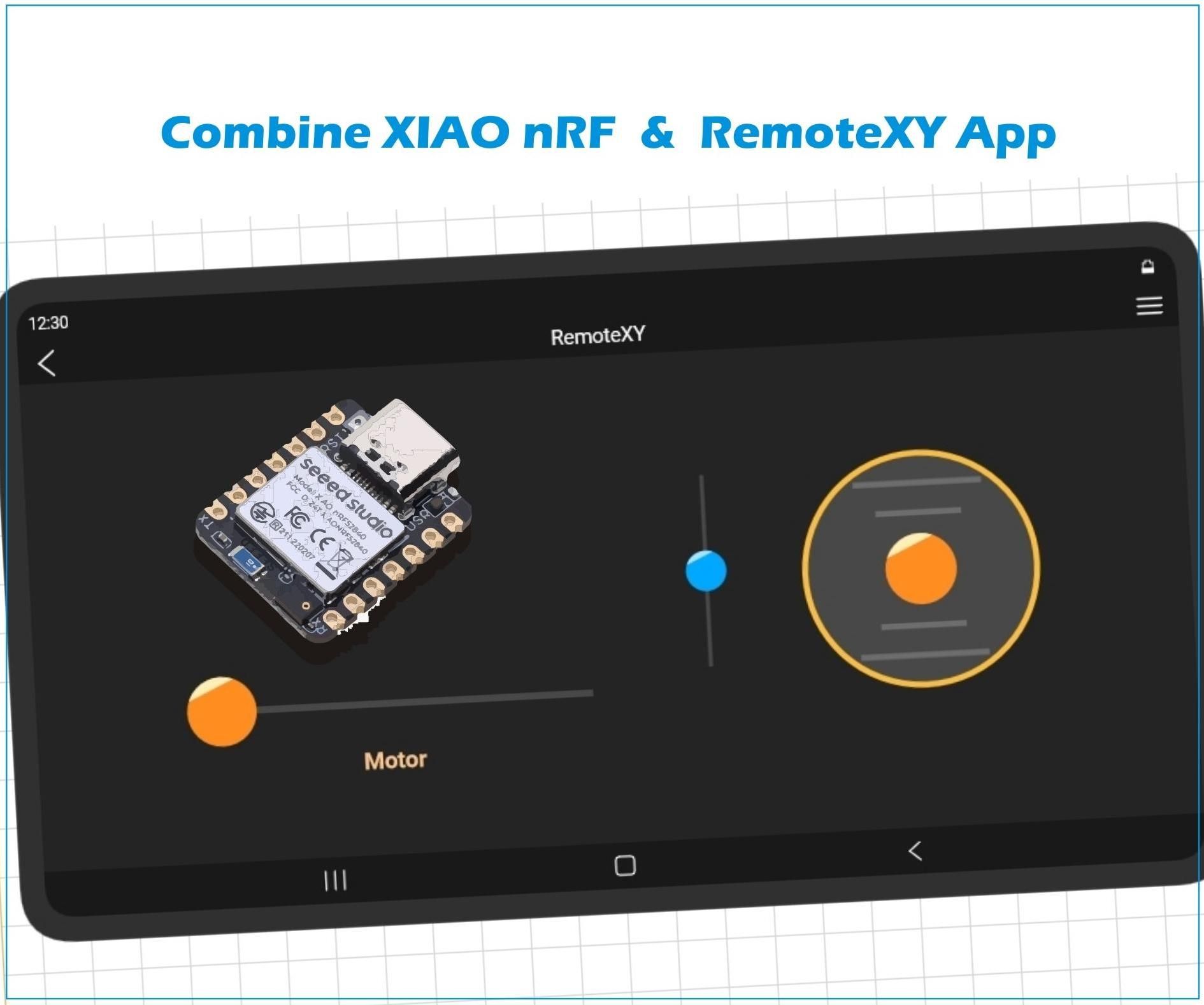 Smartphone As Remote Control for XIAO NRF