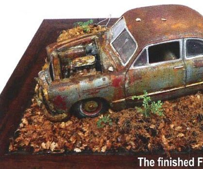 old 1949 ford Tudor coupe rusted model