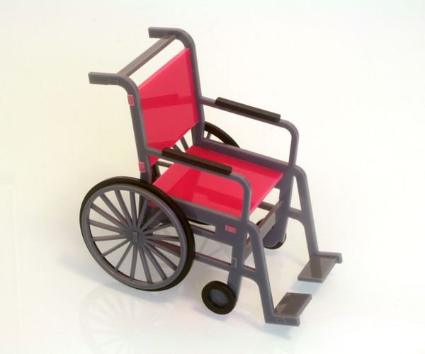 Laser Cut Wheelchair Model.